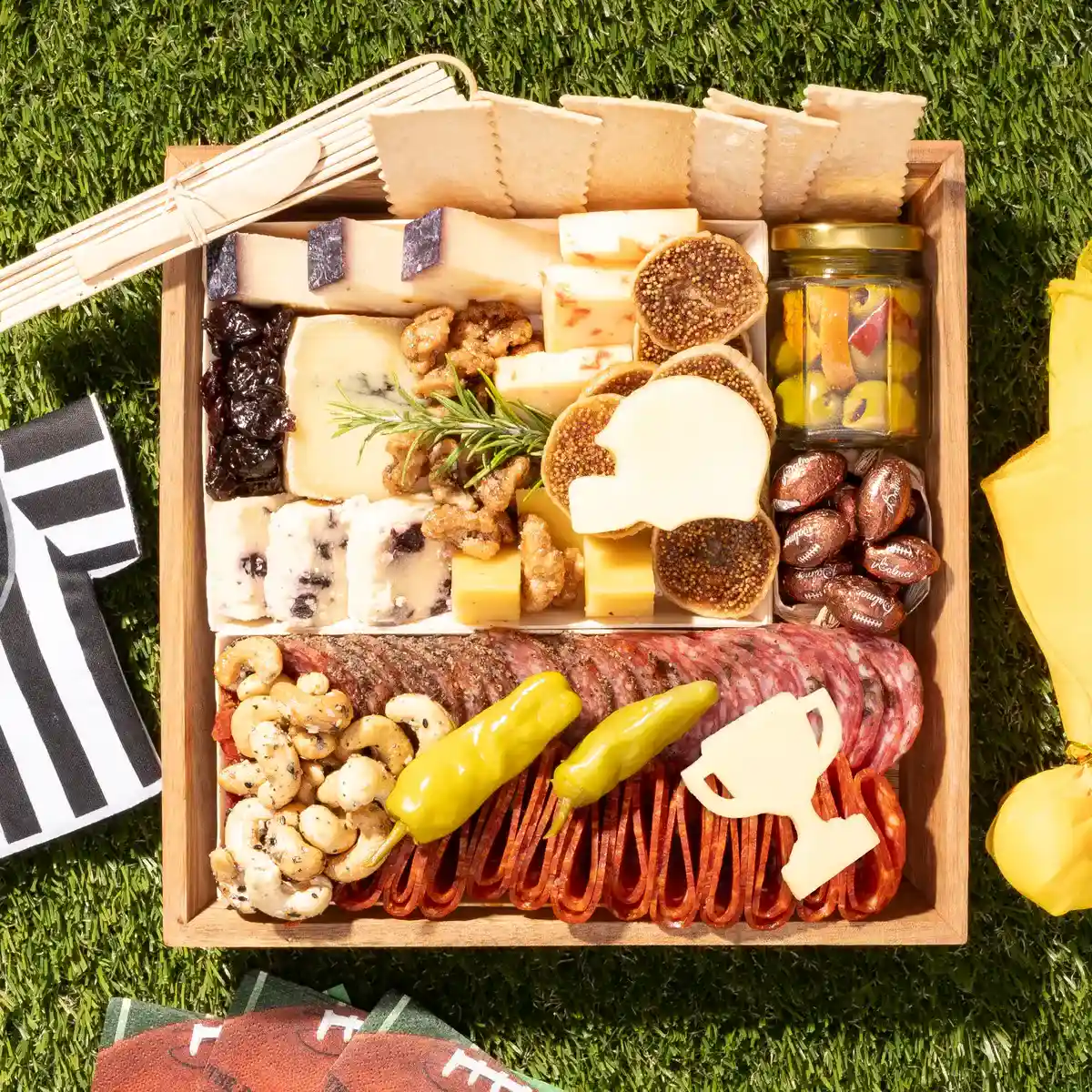 Football Classic Cheese & Charcuterie Board - E-Gift