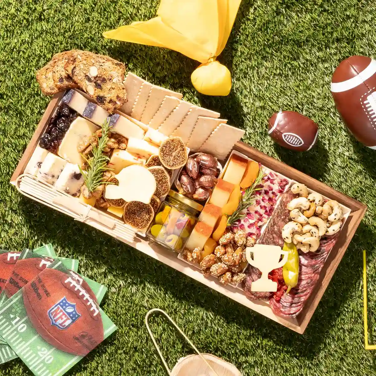 Football Medium Cheese & Charcuterie Board - E-Gift