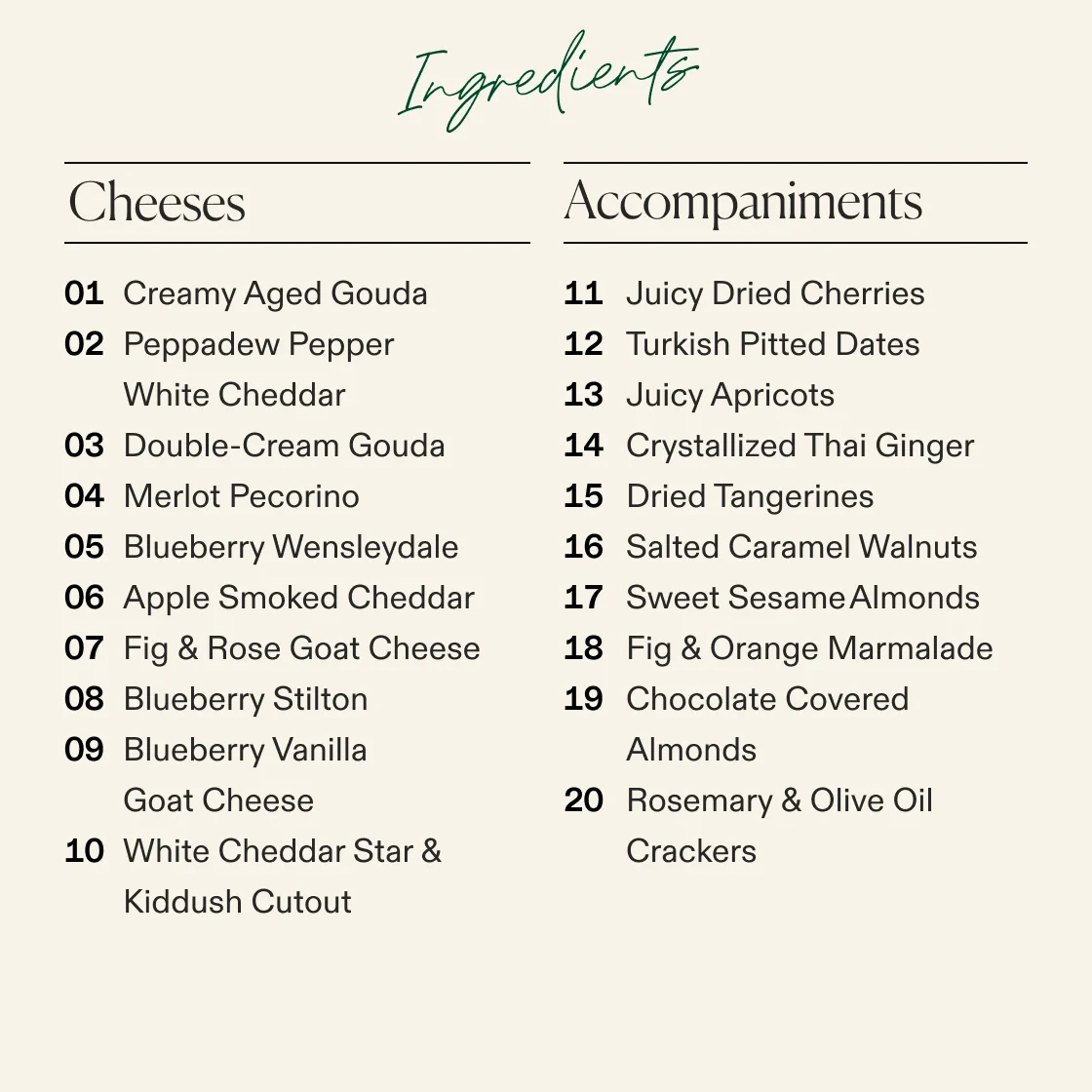 Jewish Holiday Medium Cheese Board (No Meat) - Image 3